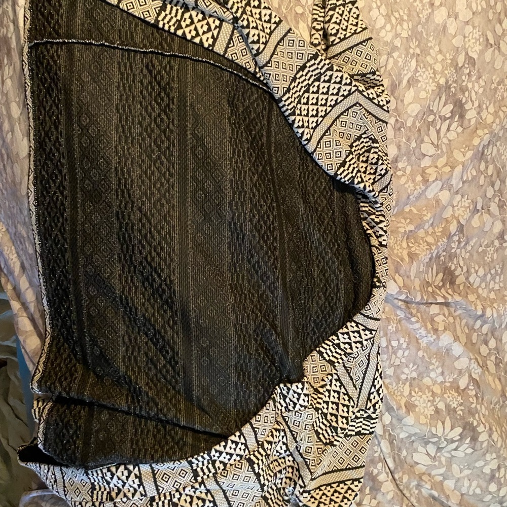 Black and white sweater